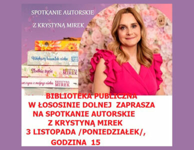 Zapraszamy na spotkanie z Krystyną Mirek